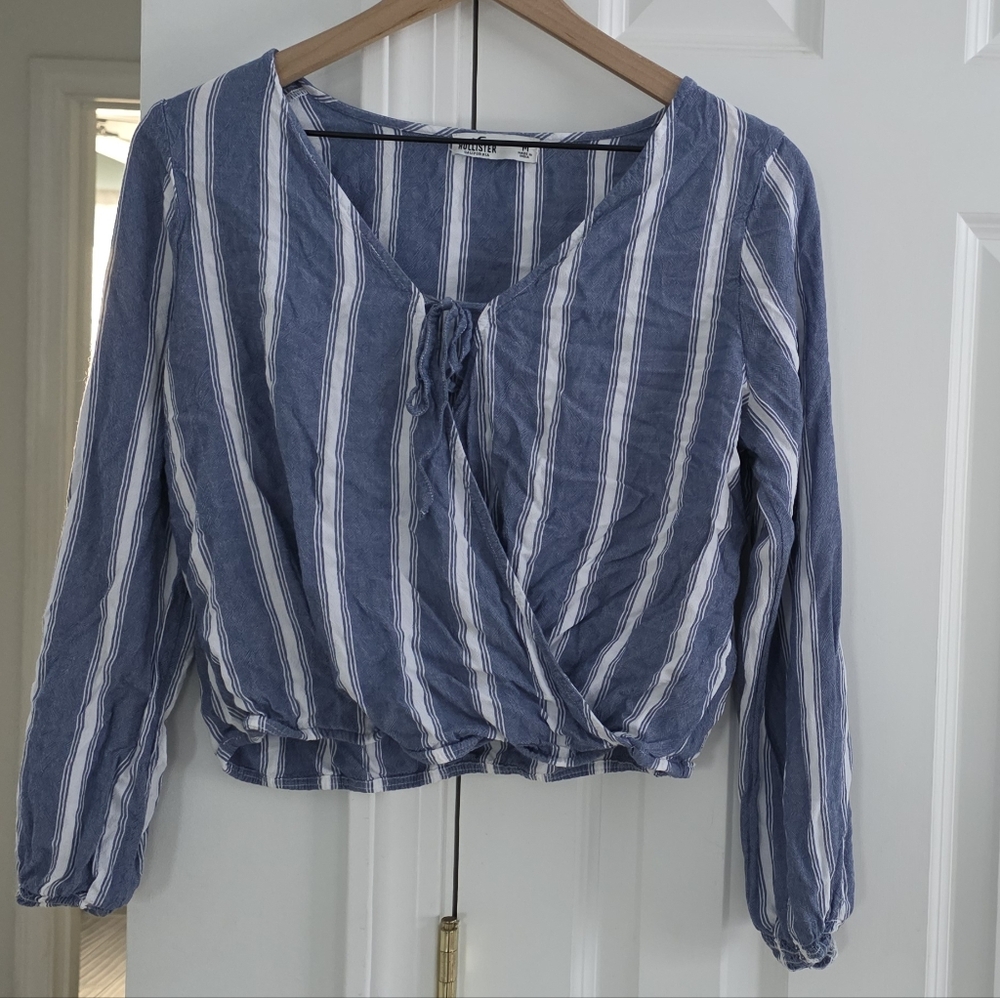 Blue Striped Women's Top